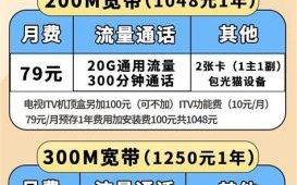 联通宽带套餐北京1000兆2年