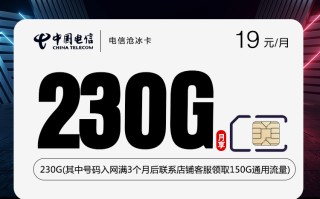 电信沧冰卡【首年19元230G】