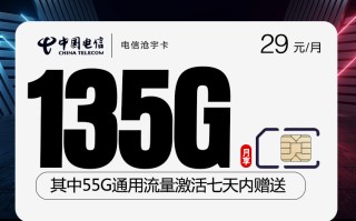 电信沧宇卡【29元135G】