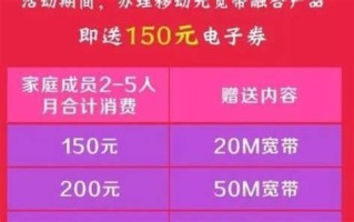 移动套餐哪个最划算还可以用宽带吗