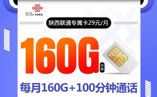 陕西联通专属卡新【29元160G】