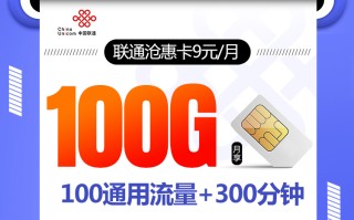 联通沧惠卡【9元100G+300分钟+会员】