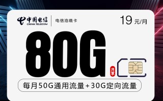 电信沧晓卡【一年19元80G】