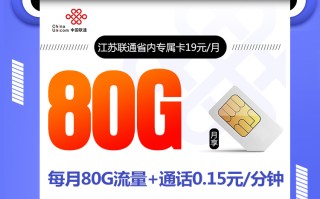 江苏联通省内专属卡【 可选号 只发江苏 两年19】