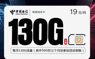 电信沧合卡【19元130G+首年19】