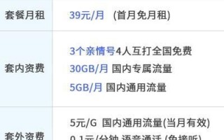 广东移动39元套餐详情
