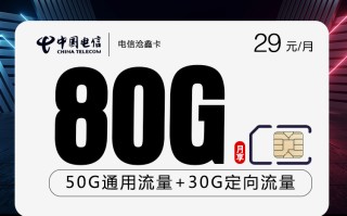 电信沧鑫卡【29元80G】