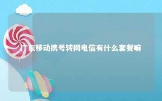 广州携号转网电信有什么套餐嘛现在