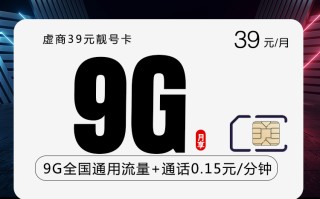 
39元9G靓号卡收货地卡归属地套餐详情