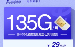 电信梦宇卡【29元135G】