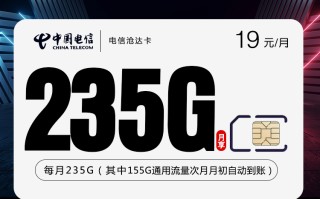 电信沧达卡【两年19元235G】