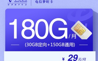 电信梦旺卡【29元180G】